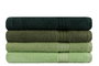 Aucune Juego de 4 toallas de baño - 70 x 140 cm - Verde